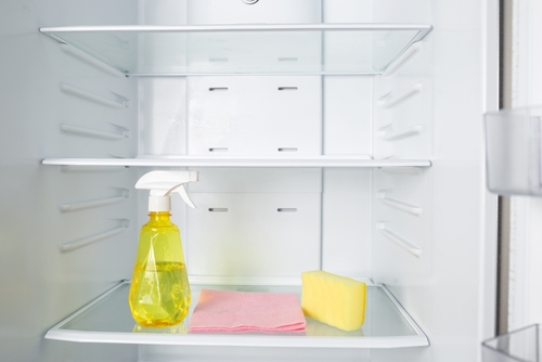 produits ménagers naturels dans un frigo