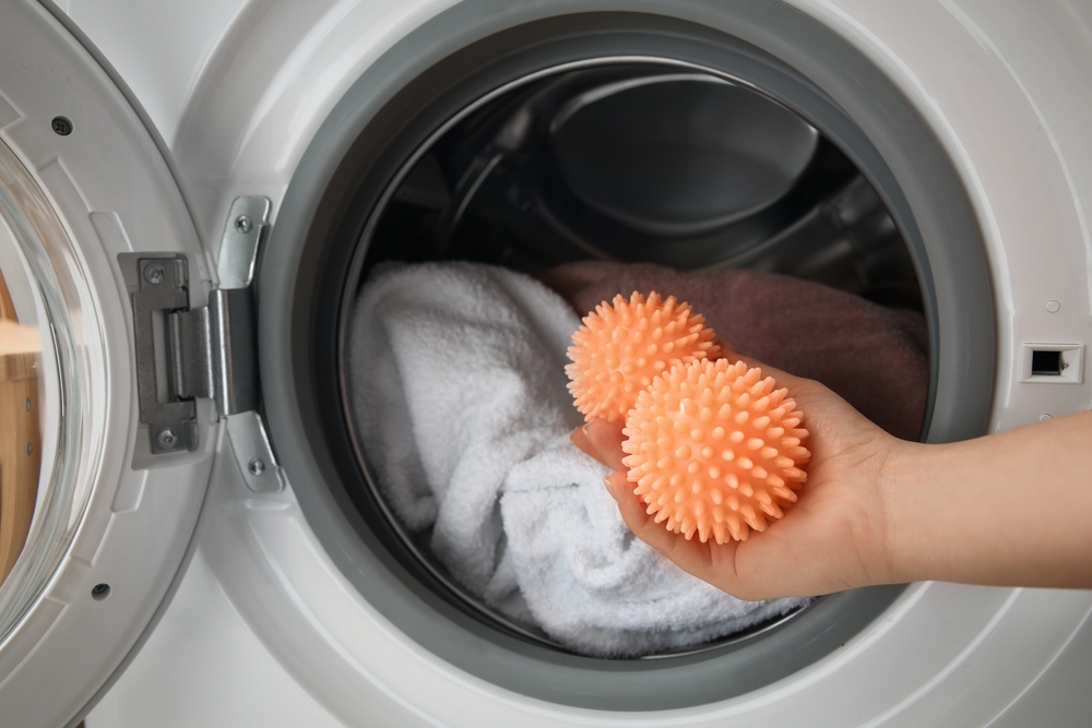 balle de lavage dans une machine à laver